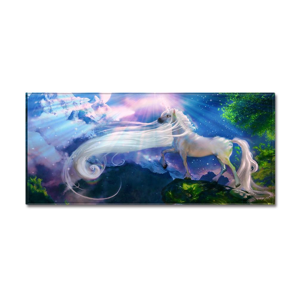 Unicorn Carpet Long Floor Mat Love Theme Doormat
