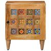 Nightstand In Natural Finish 40 X 33.5 X 46 Cm Solid Mango Wood