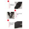 Adjustable Shoulder Strap Black Nylon Strap with Plastic Clips for Urine Drainage Catheter Bags