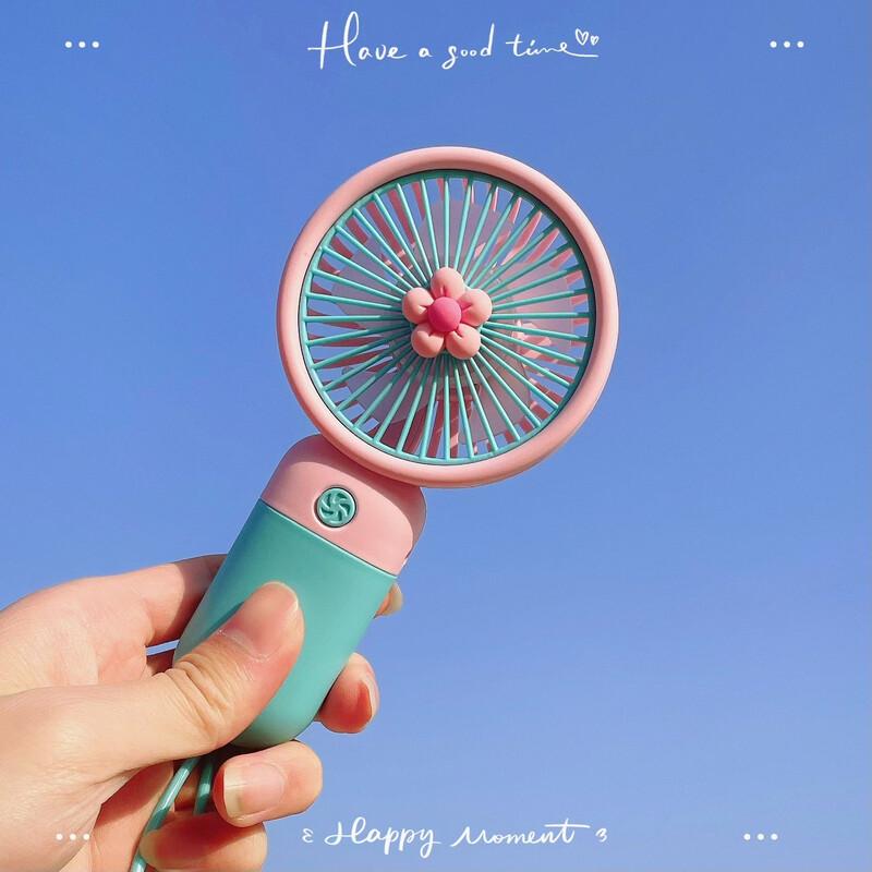 Cartoon Portable Rechargeable Mini Handheld Fan