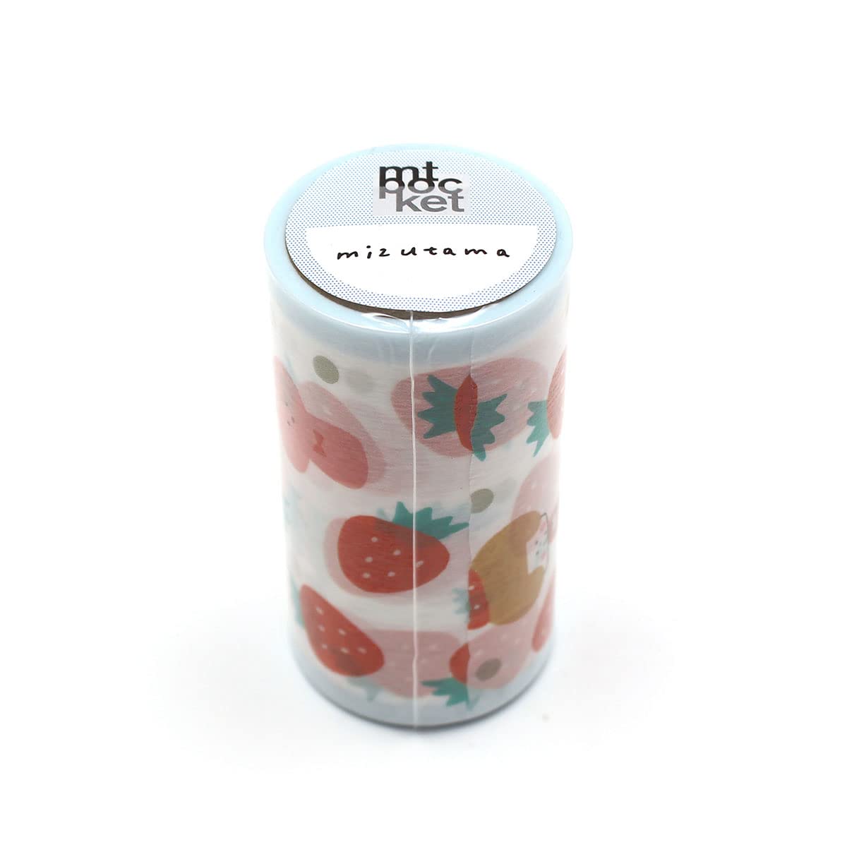

Kamoi Kakoshi Masking Tape 22 Summer New Design mt pocket mizutama Strawberry 75mm x 5m (MTPOCT018) земляничный