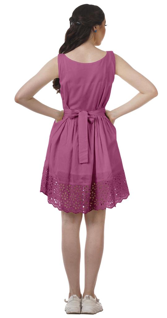 Moomaya Womens Vintage Style Lace Dress Solid Women Casual Summer Mini Dress