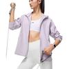 Li Ning Fitness Series Solid Color Sweat-Wicking Hoodie Women Hoodies Silk-Purple AWDT520-3