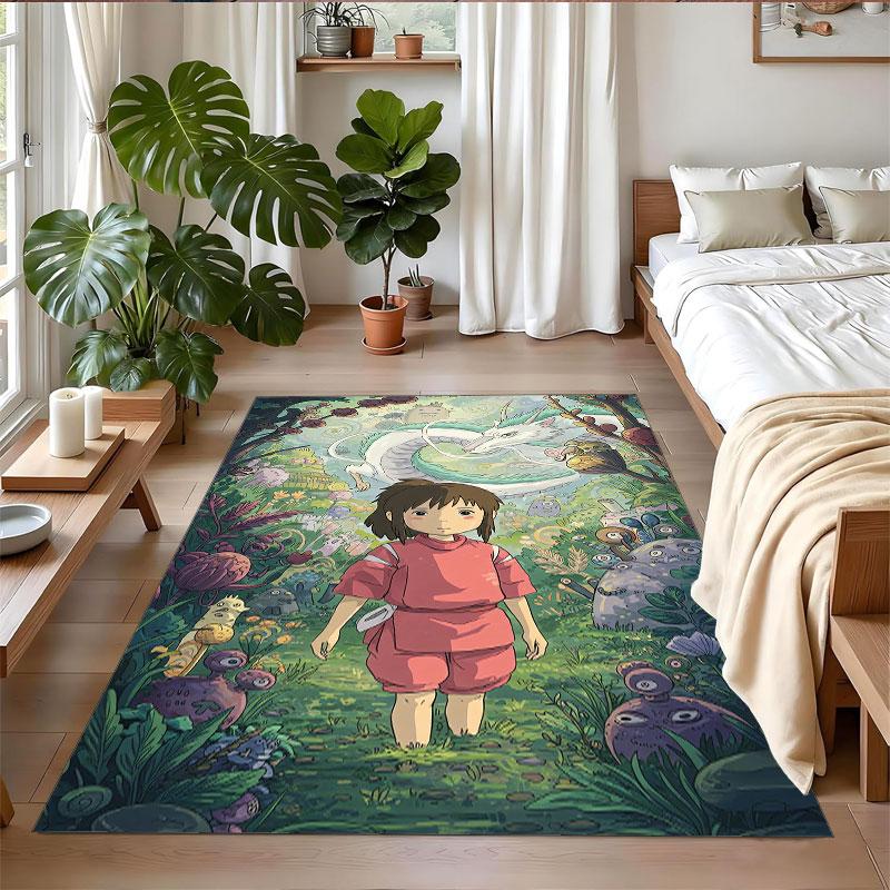 Crystal Velvet Rug Soft Non Slip Indoor Floor Mat Home DecorSpirited Away