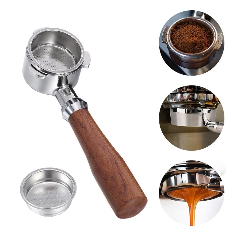 With 2 Filter Baskets Bottomless Filter Holder Coffee Extraction Accessories Coffee Brewing