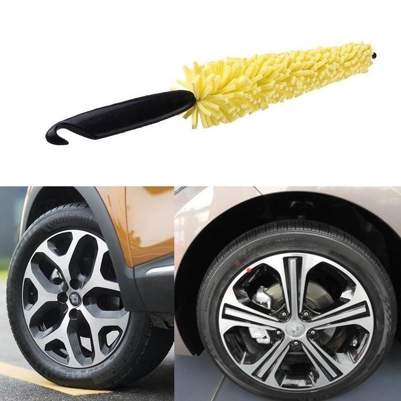 

Продается щетка для автомобильных колес, практичная черная пластиковая ручка, желтая губка, щетка для колесных дисков, шин, 1 шт. 1 pc