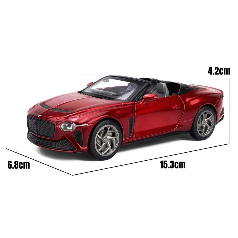 

Масштаб 1/32 Bentley Mulliner Bacalar Super Sport Миниатюрная литая металлическая модель из сплава Коллекция Оттягивание назад Звук Свет Подарок для мальчика ребенка красный