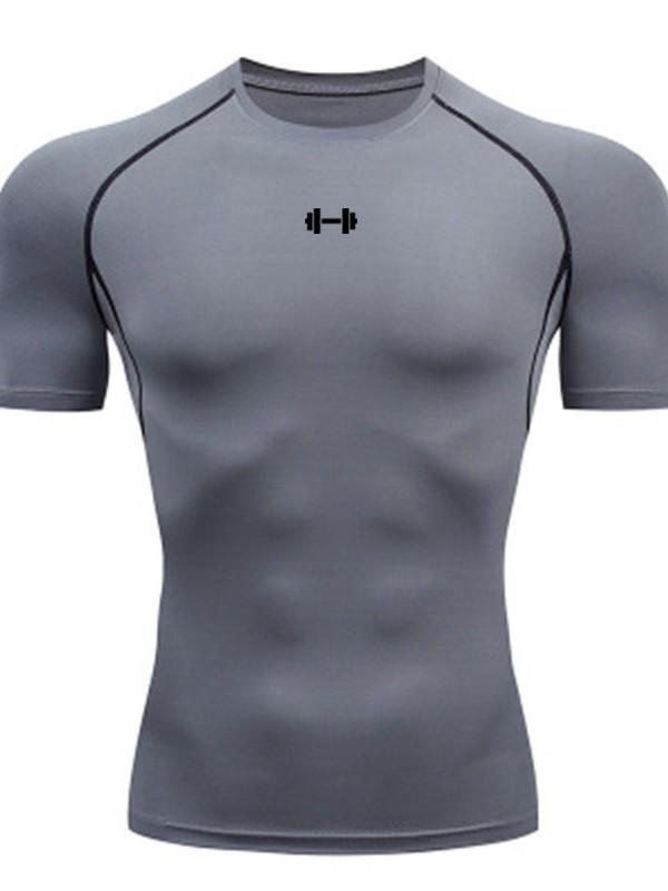 Men's Summer Quick-Dry Compression Running T-shirt