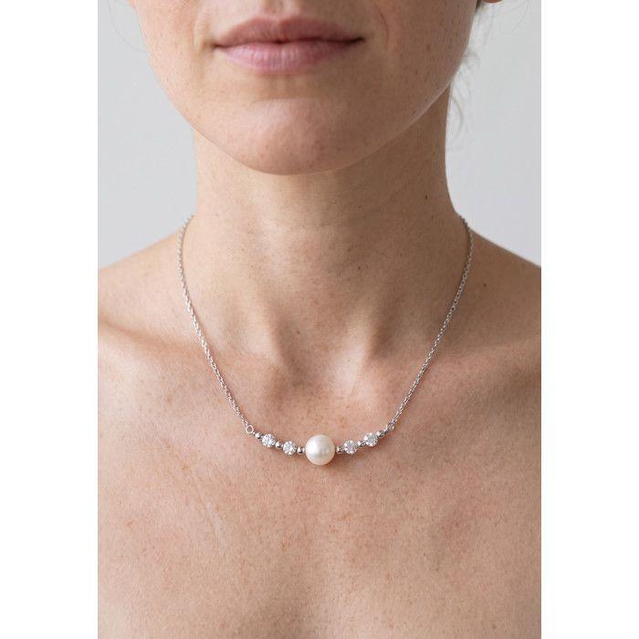 Necklace - Pearls & Colors - AAA+ Freshwater Cultured Pearl - 925 Sterling Silver - 42 Cm - Woman