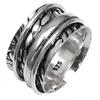Silver Spinner Ring For Women Four Spinner Ring Fidget Silver Jewelry Ring"6.5"