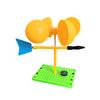 Science Experiment Kit: Assemble Your Own Wind Vane and Anemometer Flat Base Design for Desk Use 22 x 9 x 5.5 cm