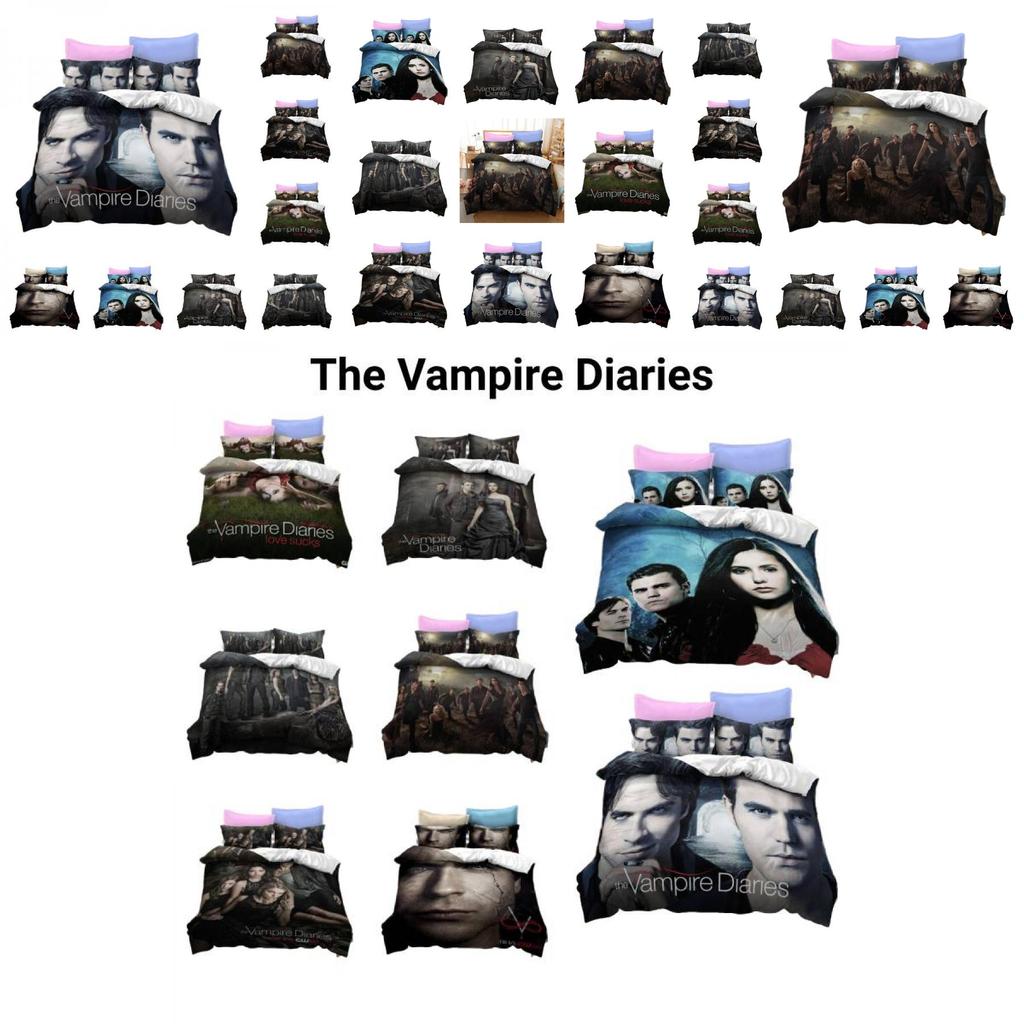Vampire Diary 3d Printed Bedding Set Soft And Durable Polyester Fiber Material