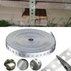 15m Galvanized Metal Strapping Punched Holes Metal Strap for Pipe Support and Sheet Metal Processing Fixing