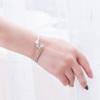 Simple And Elegant Leaf Fashion 925 Sterling Silver Olive Leaf Opening Bracelet  TYB596