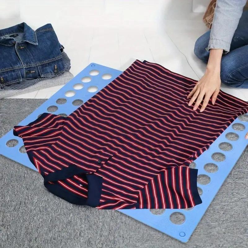 Shirt Folding Board Fast Efficient Laundry Clothes Pants Assemblable Folders Space-Saving Perforated Plastic Bender Organizer