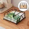 1X Napkin Holder Black/Gold/white Napkin Dispenser Metal Serviette Holder Dining Table Decoration Kitchen Dining Bar Picnic Tool