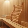 S-förmige Sauna-Rückenlehne, abnehmbar, holz, hitzebeständig, für Heim-Spa und Dampfbäder