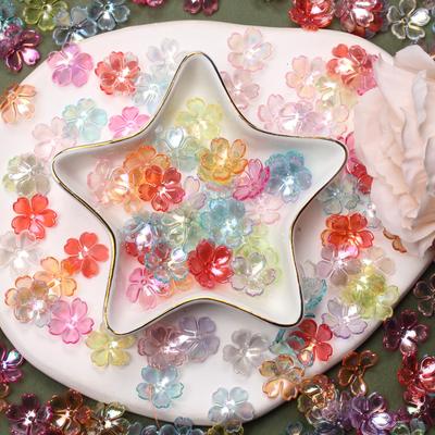 Acryl Für Schmuck Machen Halskette Armbänder Neue 100PCS Lose Perlen Galsang Blume DIY Hohe Qualität Mode 14,7mm Ohrringe