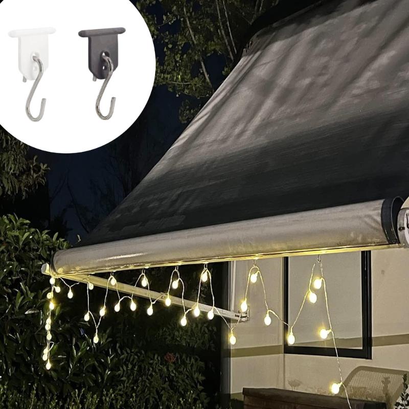 Campers Awning Hook For Side Tents And Tarps Universal Load Capacity Weatherproof Rotating Outdoor Camping Hanger