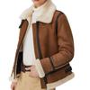 Winter Women's Short Sheepskin Fur Integrated Leather Jacket Women's Fur Thick Coat