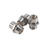 50 Stück Silberfarbe LED-Halter Gewindeaufnahme 8mm Gewinde Panel-Display-Halter 5mm Metall-Sitzaufnahme Panel-Display-Diodenbeleuchtung