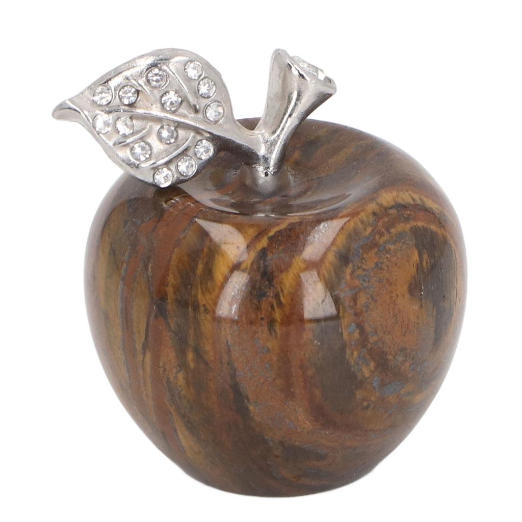Apple Figurine Paperweight Collectible Decorative Fruit Figurine Ornament for Home Bedroom Car