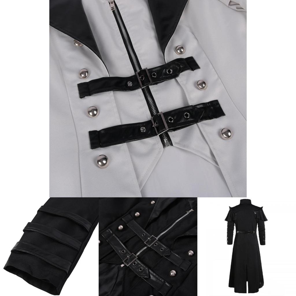 Medieval Renaissance Punk Coat For Stage Performances And Photography