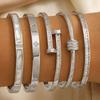 Waterproof Titanium Steel Diamond Nail Bracelet: Trendy, Fade-Resistant, Light Luxury, European-American Style