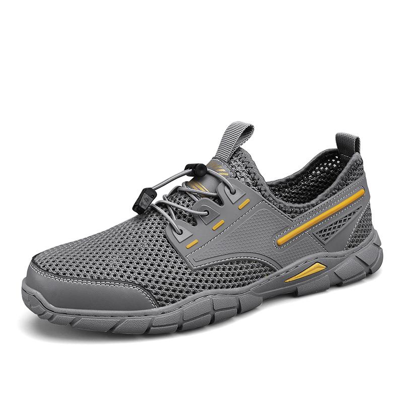 

Мужская летняя обувь с дышащей сеткой, модная сетка для улицы, спортивные кроссовки больших размеров, повседневная легкая прогулочная обувь для мужчин 46