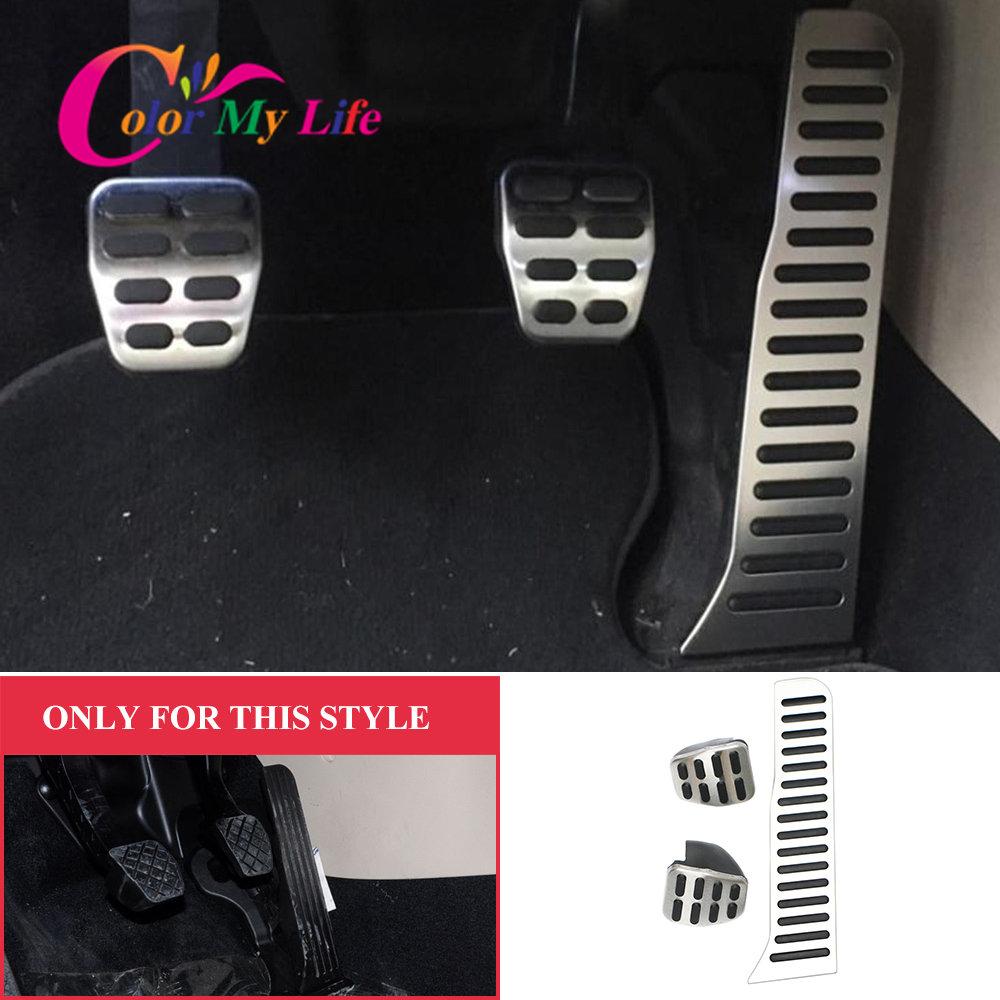 Stainless Steel Gas Pedal Cover Car Pedals for VW Volkswagen Golf 6 TIGUAN Toureg Sagitar Jetta Mk6 Skoda Superb
