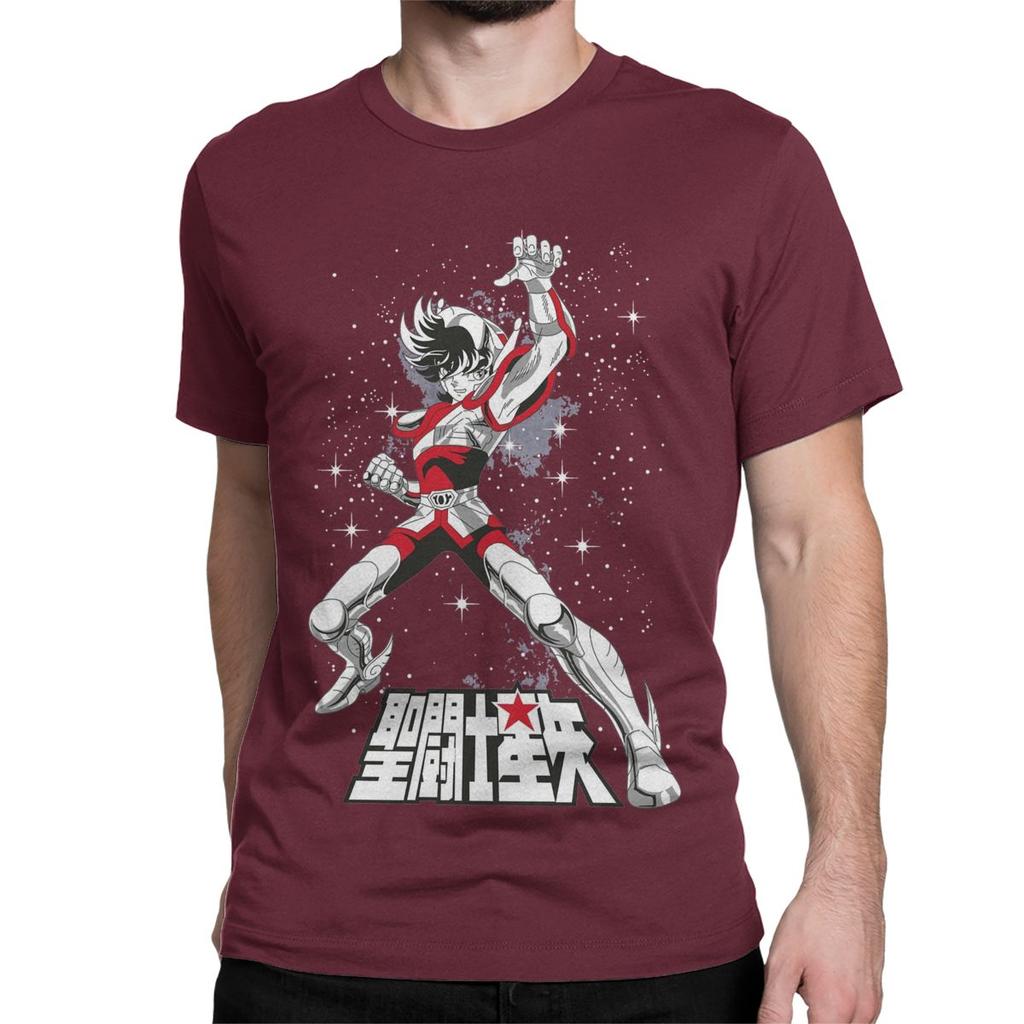 Rycerze Zodiaku Japońska Anime Męska Damska Koszulka Saints Seiya Kreatywne Koszulki Krótki Rękaw Bawełniana Oryginalna Odzież