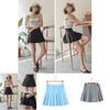 Versatile Women's Girls Slim High Waist Pleated Tennis Skirt Perfect For Skating And Dancing