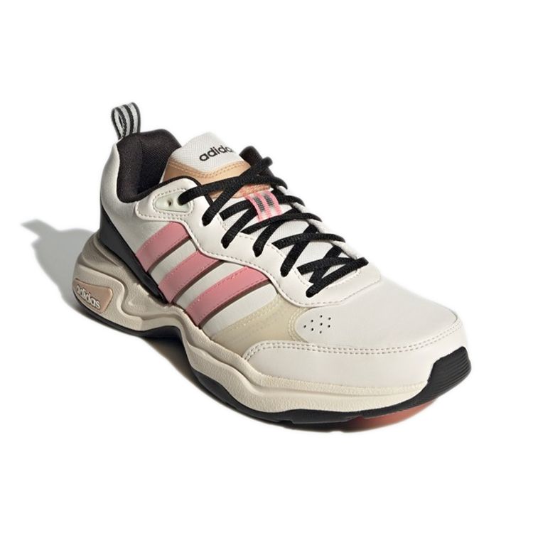 Adidas Neo Strutter Fabric Synthetic Leather Rubber Casual Comfortable Breathable Low-Top Lifestyle Shoes Women Sneaker Light-Pink GW2994