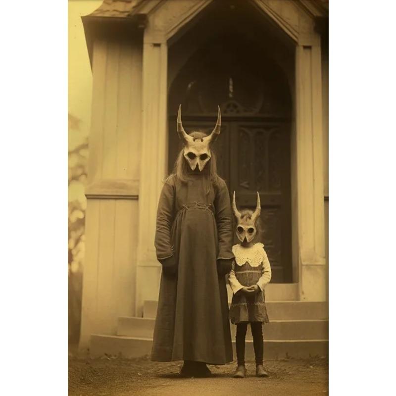 Dark Academia Art Grotesque Poster Prints Gothic Ghost Witch Monster Demon Devil Canvas Painting Wall Art Home Decor Unframed