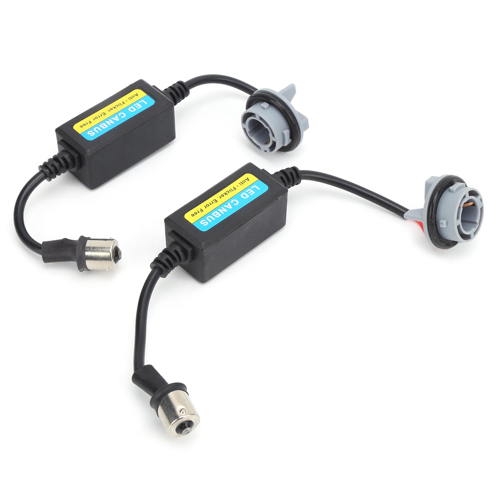 

2 шт. 1156 светодиодный декодер лампы Предупреждение Canbus без ошибок Canceller 12 В для автомобиля