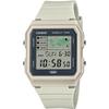 World Time LF-30W-8A Digital Watch, Biomass Plastic Band, Ivory