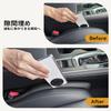 Hompres PU Leather Car Seat Gap Filler with 700ml Car Storage Pocket and Reusable Adhesive and Prevents Keys and Smartphones from Double-Sided Tape,