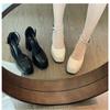 Super High Heels, Children's Beige Toe, Mary Jane's Thick Heeled Sandals, Wedding Shoes