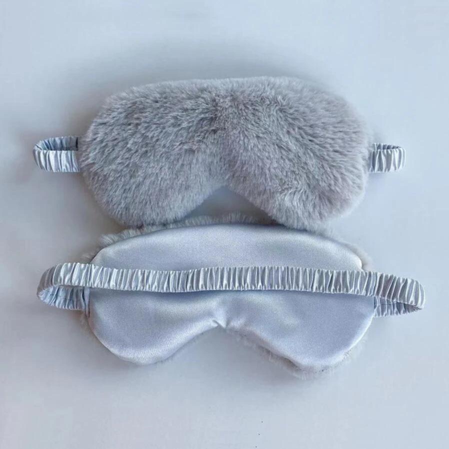 Durable And Safe Sleeping Mask Sleeping Blindfold Soft Plush Eye Masks Cute Love Cloud Eye Cover Plush Mask Eyepatch Nap Health Eye Cover