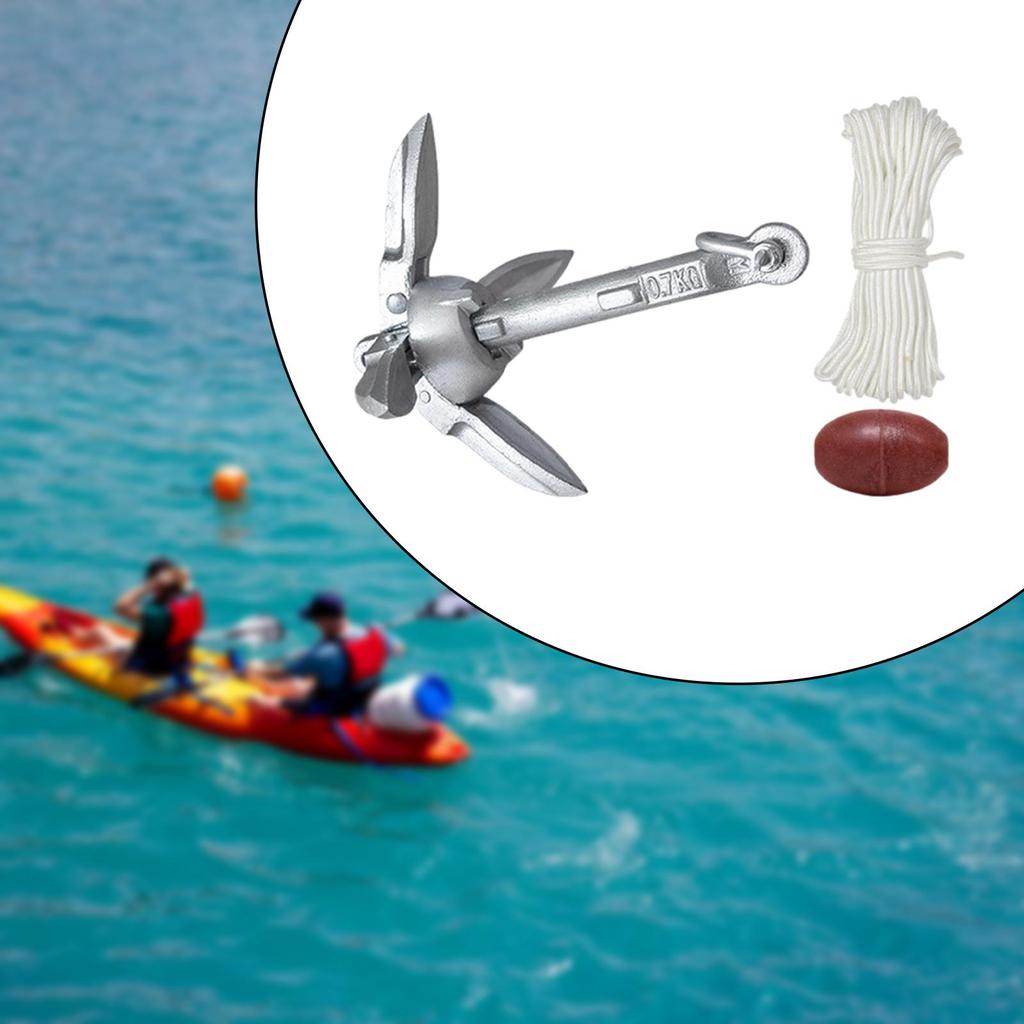 Anchor, Kayak Hook, Claw, Buoy Ball for Sailboats, Boating, Inflatable Boats, Canoes,
