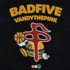 Li Ning × Badfive Basketball Championship Casual Loose Ice Feel Moisture Wicking Comfortable Short Sleeve T-Shirt Men tops Black AHSW995-1
