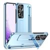 S S Pen Design Stojánek Pouzdro na telefon Pro Samsung Galaxy S23 Ultra S23 Plus S23ultra S 23 5g Ochrana objektivu Zadní kryt