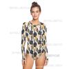 Womens Quick-Dry UV Protection Digital Print Wetsuit Snorkeling Surfing Swimming Water Sports