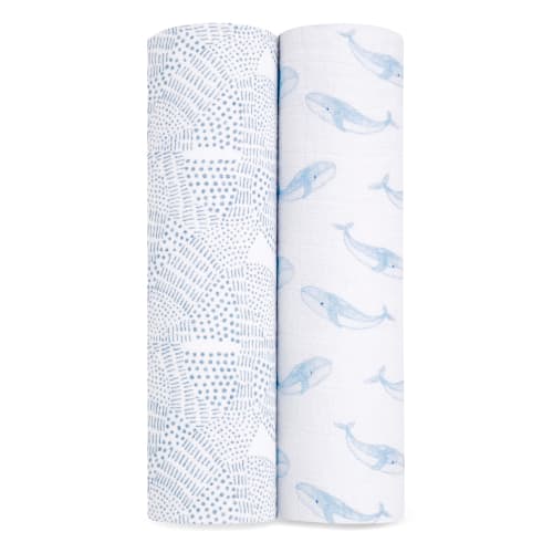 Aiden and Anay Swaddle Aswo20005 Oceanic Baby