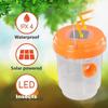 Solar Powered Wasp Trap Waterproof Outdoor Non-toxic Bee Trap Reusable Supplies Traps For Gardens, Orchards, Parks, Balconies