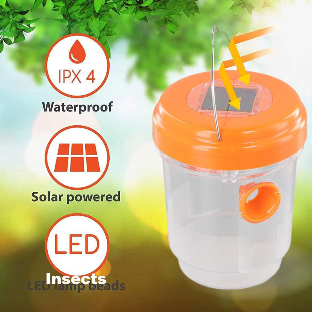Solar Powered Wasp Trap Waterproof Outdoor Non-toxic Bee Trap Reusable Supplies Traps For Gardens, Orchards, Parks, Balconies