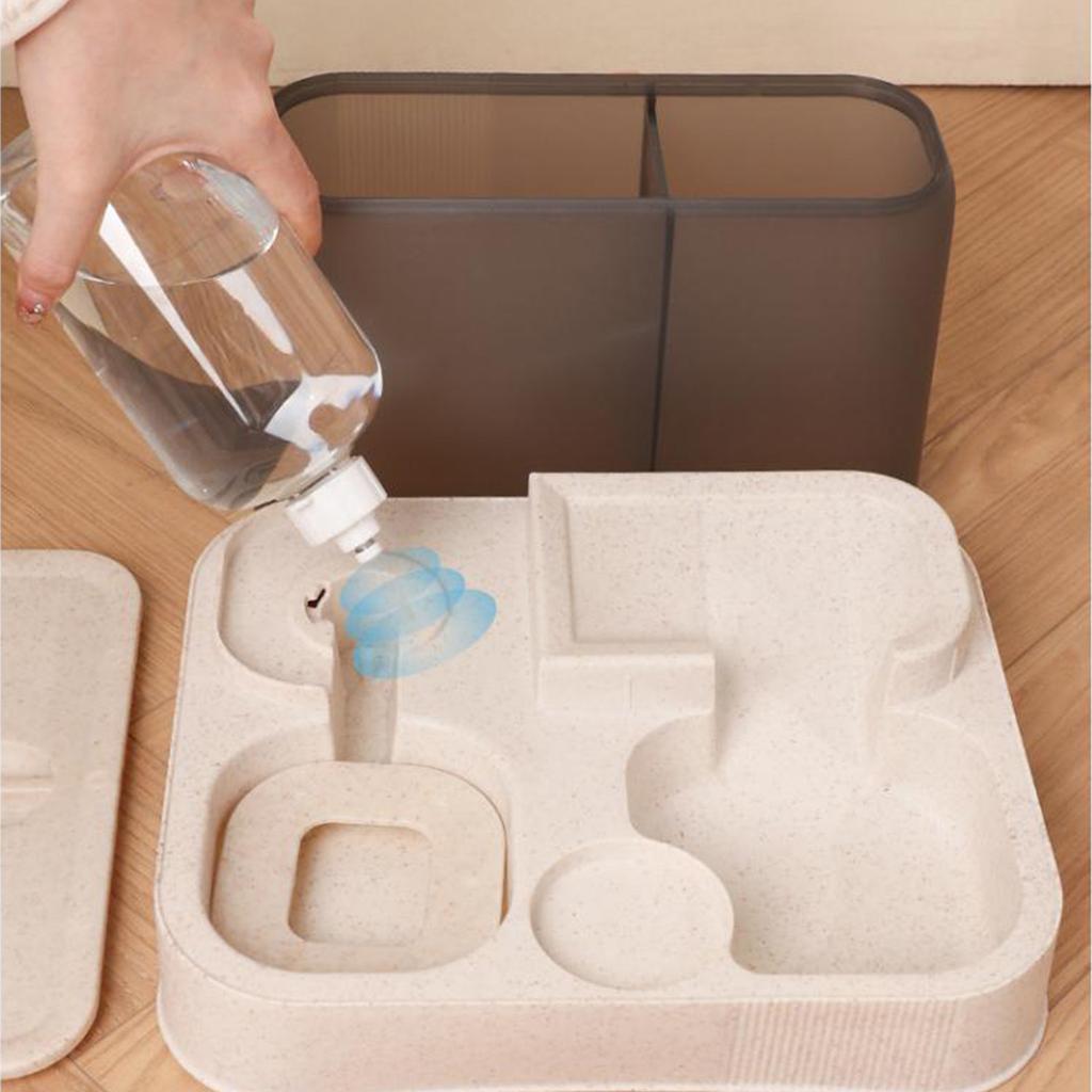 Cat Water Bowl Moderate Capacity Removable Double Pets Water Food Bowl for Pets