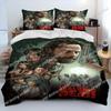 Horror TV The Walking Dead Lincoln Bedding Set Boys Girls Twin Queen Size Duvet Cover Pillowcase Bed Fashion Home Textileextile