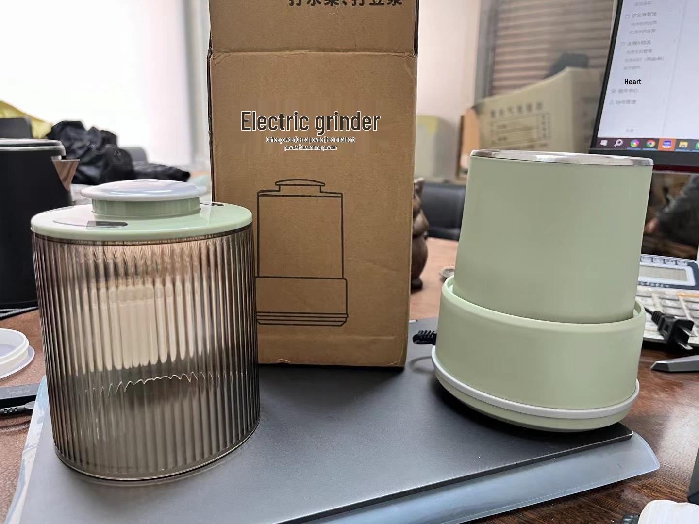 US Standard 110V Coffee and Grain Grinder - Milling and Crushing Blender for Beans and Miscellaneous Grains Whole Machine