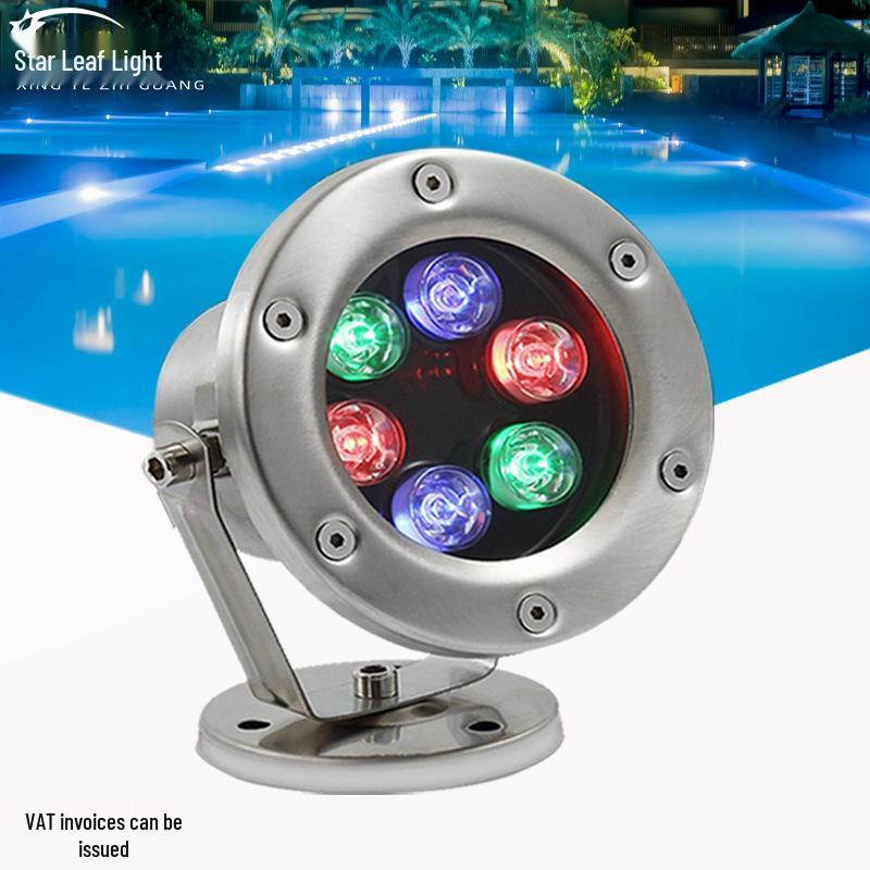 LED Underwater RGB Spotlight: Waterproof, DMX512, Low Voltage for Outdoor Pools and Fountains